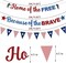 Memorial Day Decorations Banner Thank You Veterans Days Glitter Blue Red Sliver 4th of July Patriotic for Memorial Day Office Home Outdoor Indoor Party Decor NO DIY